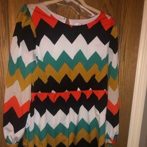 Chevron dress size XL